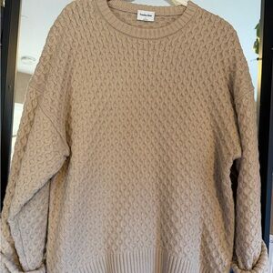 Sunday Best Cable Knit Sweater - Beige